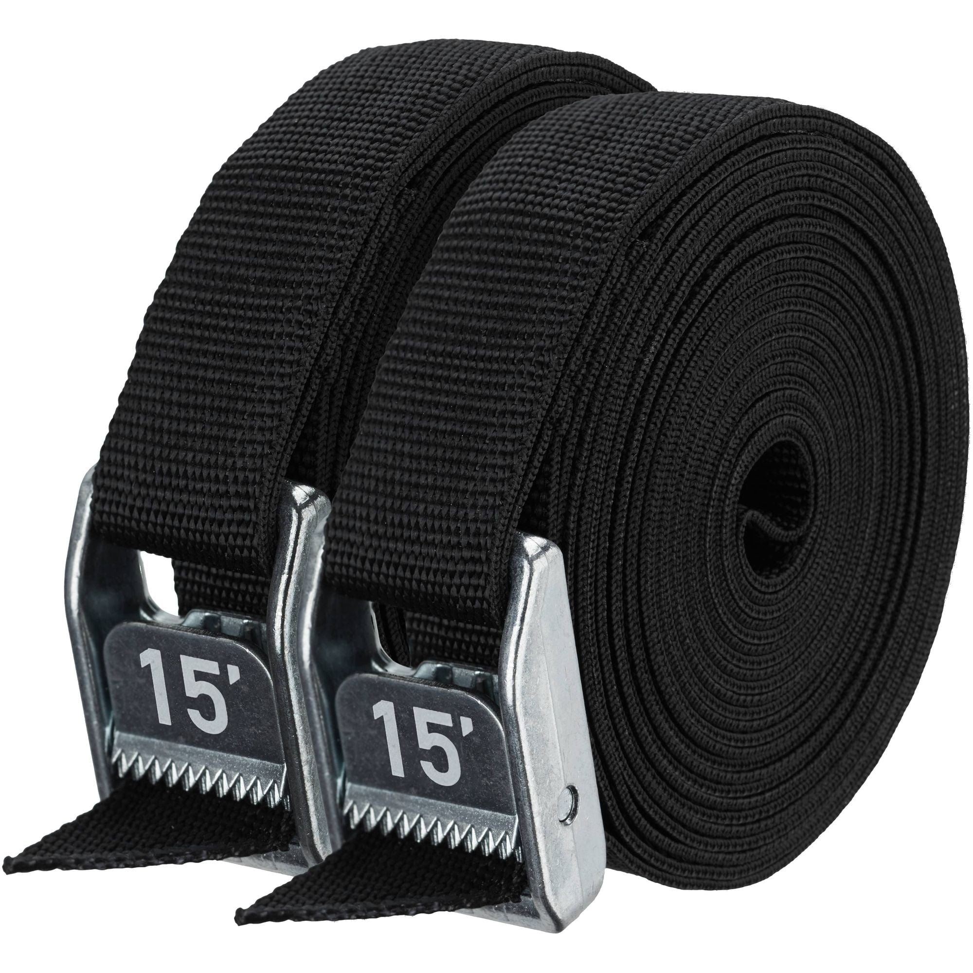 NRS 1" Heavy Duty Tie - Down Straps Pair, Straps, NRS, Black, 15', at Festive Water Paddlesports