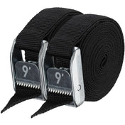 NRS 1" Heavy Duty Tie - Down Straps Pair, Straps, NRS, Black, 9', at Festive Water Paddlesports