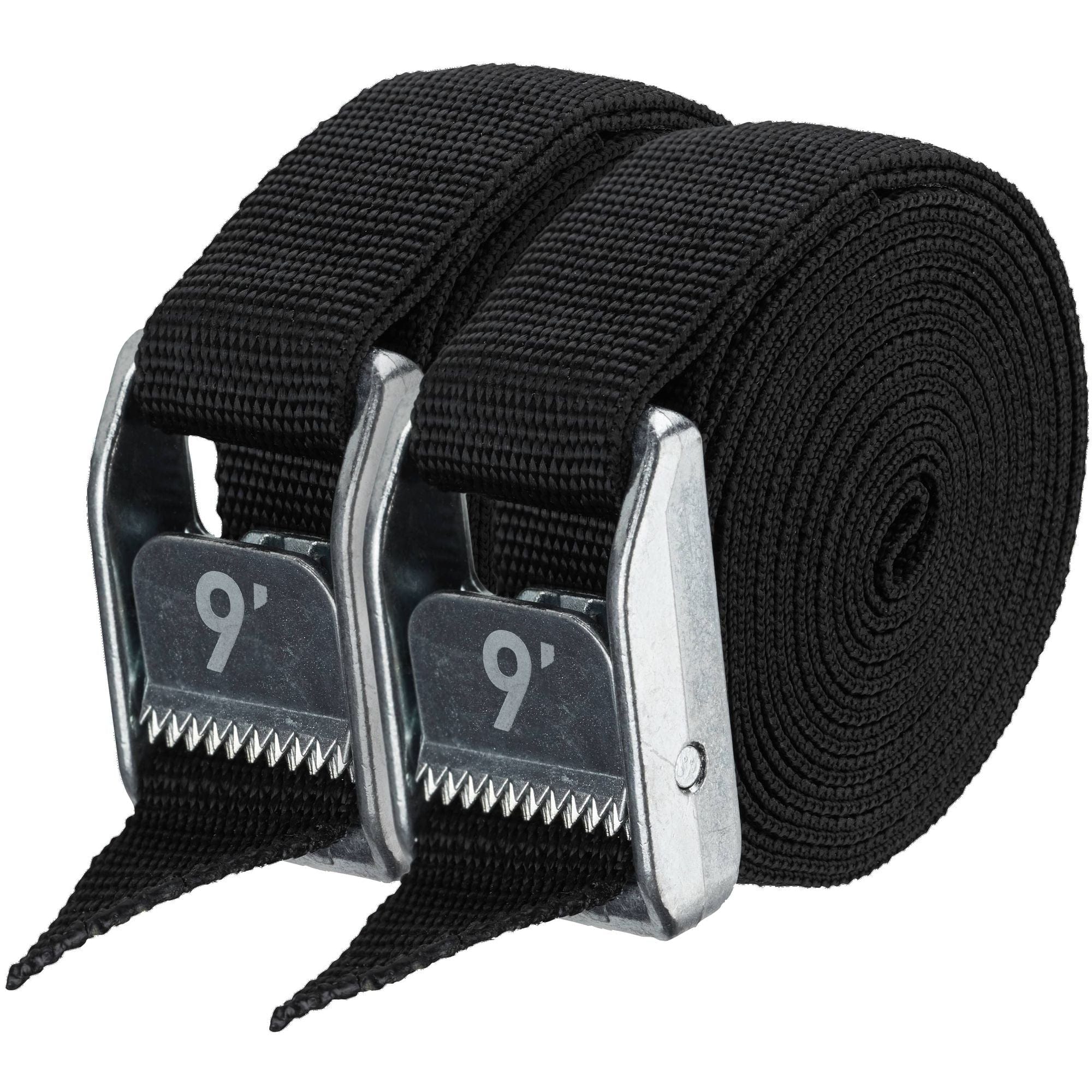 NRS 1" Heavy Duty Tie - Down Straps Pair, Straps, NRS, Black, 9', at Festive Water Paddlesports