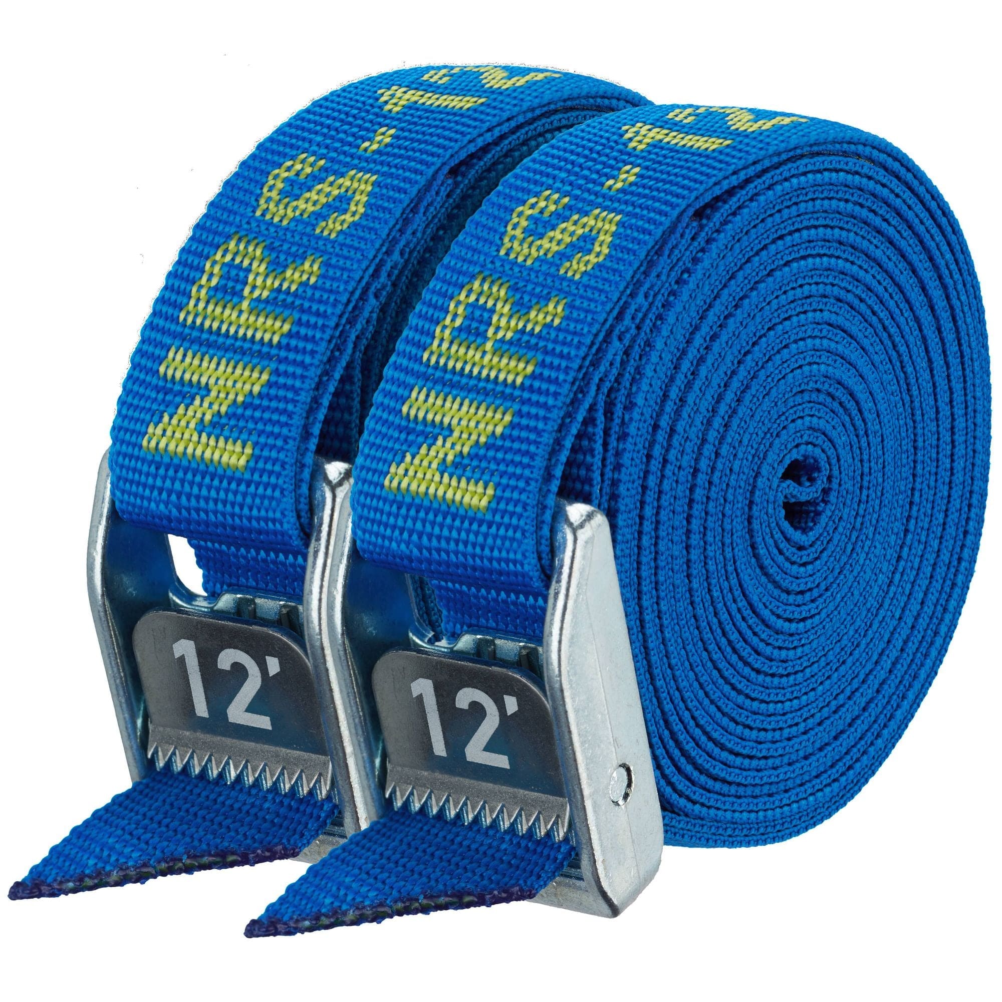 NRS 1" Heavy Duty Tie - Down Straps Pair, Straps, NRS, Blue, 12', at Festive Water Paddlesports