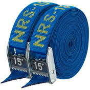 NRS 1" Heavy Duty Tie - Down Straps Pair, Straps, NRS, Blue, 15', at Festive Water Paddlesports