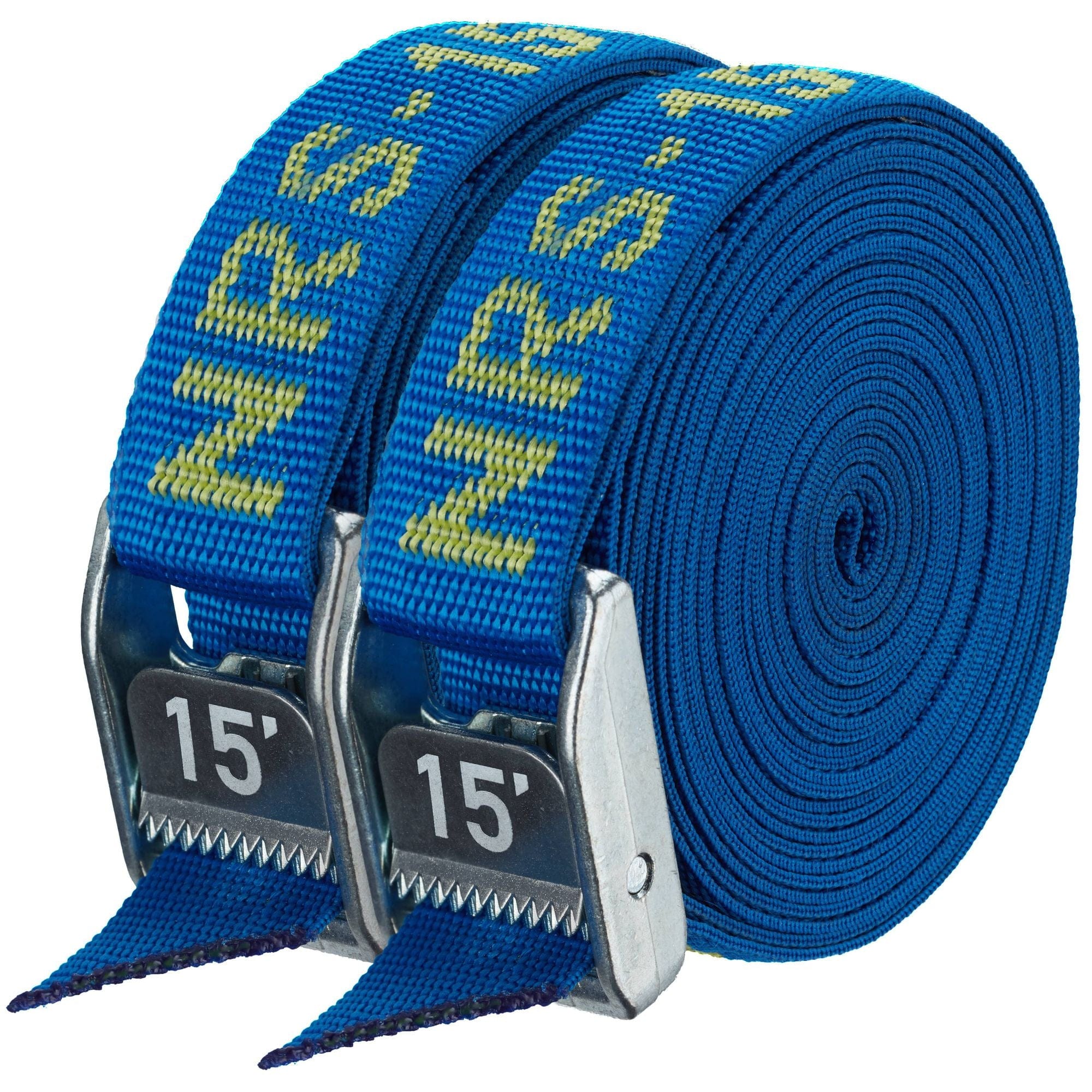 NRS 1" Heavy Duty Tie - Down Straps Pair, Straps, NRS, Blue, 15', at Festive Water Paddlesports