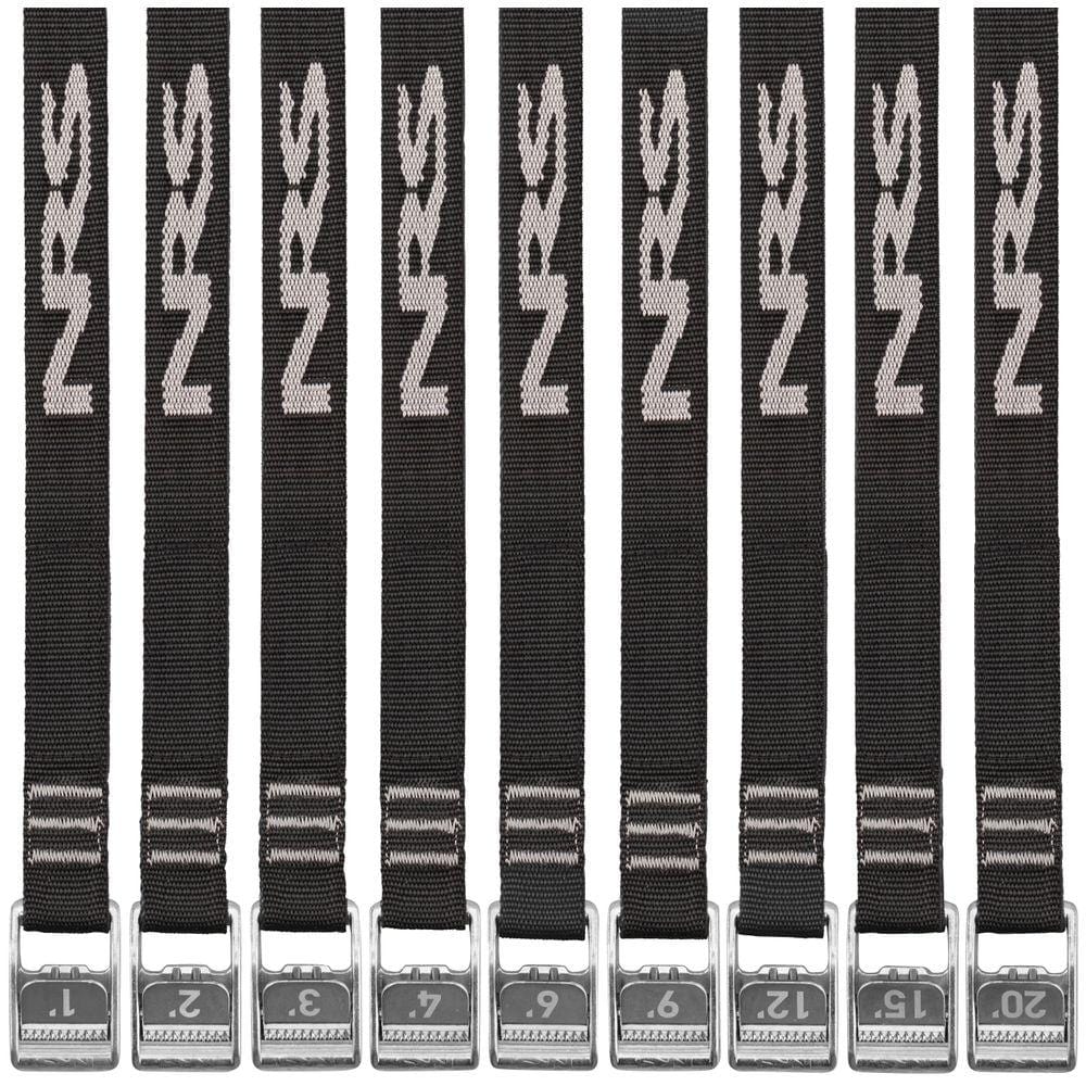 NRS 1" Heavy Duty Tie-Down Straps Pair - Festive Water