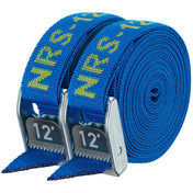 NRS 1" Heavy Duty Tie - Down Straps Pair, Straps, NRS, Blue, 9', at Festive Water Paddlesports